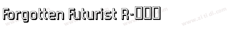 Forgotten Futurist R字体转换